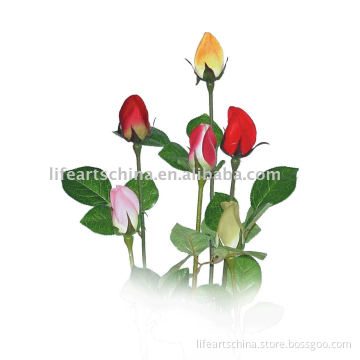artificial flowers 61cm silk rose bud